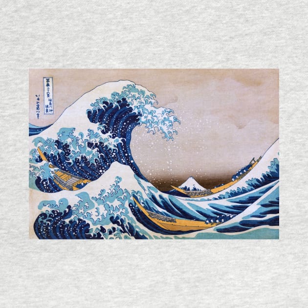 Hokusai Great Wave Off Kanagawa by bragova